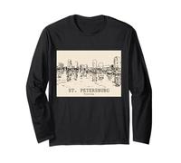 San pietroburgo, Florida, Vendemmia, Orizzonte, Disegno Maglia a Manica