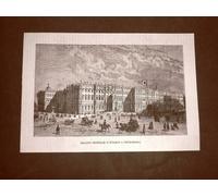 San Pietroburgo nel 1866 Il Palazzo Imperiale d'Inverno Russia o U.R.S.S.