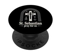 San Sebastiano Prega per Noi Intercessione Cristiana Cattolica PopSockets PopGrip Adesivo