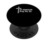 San Sebastiano prega per noi Patrono di atleti e soldati PopSockets PopGrip Adesivo