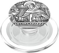 San Tommaso d'Aquino tradizionale latino vintage cattolico santo PopSockets PopGrip per MagSafe