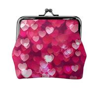 San Valentino Amore Cuore Stampa Squisito Bacio Blocco Portafoglio Compatto Versatile Donne Portamonete Piccolo Sacchetto Della Chiusura Lamp