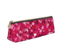 San Valentino Amore Cuore Stampa Studenti Forniture Maggiore Capacità Matita Pouch Penna Caso Scuola Viaggi Ufficio Scrivania, bianco, Taglia unica