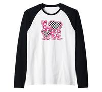 San Valentino Amore Grafica Cuore Lettere Drip Romance Art Maglia con Maniche Raglan