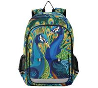 San Valentino Amore Pavone Uccello Zaino Scuola Ragazzo Ragazze Zaini PC Portatili Zainetti Zaino Casual Scuola Viaggio per Donna Uomo