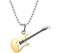 San Valentino anniversario di matrimonio gioielli uomini donne chitarra ciondolo catena lunga collana Hip Hop gioielli amante del regalo regalo regalo per donne bambini collana Trattamento geniale