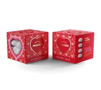 San Valentino Ciocomandorla Maxtris con frasi, cubotto 200g