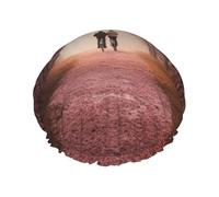 San Valentino Cuore Alberi Bicicletta Doccia Caps Donne Riutilizzabile Grande Cuffia Doccia Uomini Quickdry Cura Capelli Lungo Breve Bagno Bambini