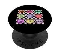 San Valentino Hearts Dream Big 4 Ever Be Mine Let's Kiss Be Tru PopSockets PopGrip Adesivo