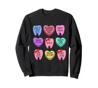 San Valentino Igienista Dentale Tech RDA Candy Cuore Dente Felpa