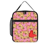 San Valentino, orsi cuori rosa rossi Borsa termica riutilizzabile per il pranzo, per lavoro, ufficio, scuola