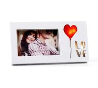 San Valentino Portafoto Cornice Cuore Love con Led luce in legno by Mandorle