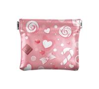 San Valentino rosso carino cartone animato PU pelle piccola portamonete gioielli carino per donne ragazzi ragazze