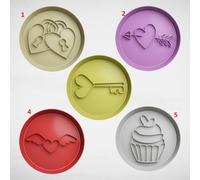 San Valentino set Cookie cutter formina tagliabiscotti frolla e pdz