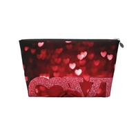 San Valentino stampato, Borsa da toilette Borsa per trucco Borsa per cosmetici Borsa da toilette da viaggio portatile