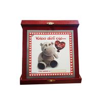 SAN VALENTINO targa VOLEVO DIRTI CHE TI AMO personalizzabile 16X16 cm AMORE