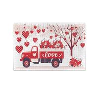 San Valentino Un camion con uno sfondo rosso e puntini bianchi Rose puzzle in legno puzzle impegnativo ed educativo capolavori Puzzle 500 Piecing