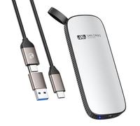 SAN ZANG MASTER SSD esterno portatile SSD moderno design minimalista e ad alta capacità di memoria SSD esterno / leggero alloggiamento in alluminio/USB-C compatibile con PC/Laptop 1T SSD