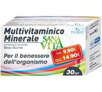 Sana Vita Multivitaminico – Integratore completo di vitamine e minerali – 30 compresse