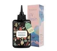 SANAAA Resina UV Trasparente Dura 100 g, Resina a Bassa Viscosità, Colla Polimerizzazione Rapida Con Luce Solare Ultravioletta Per La Creazione Di Gioielli e Decorazioni Artigianali