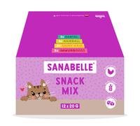 Sanabelle Snack Mix 4 varianti per gatti - 12 x 20 g