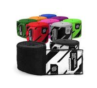 Sanabul Elastico professionale 450 cm Paramani per Boxe Muay Thai Kickboxing MMA (nero, 450 cm)