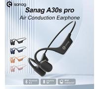 Sanag A30S Pro Conduzione aerea Auricolare wireless Bluetooth 5.3 Auricolare aperto 360 ° Cuffia con suono panoramico Cuffia impermeabile IPX7