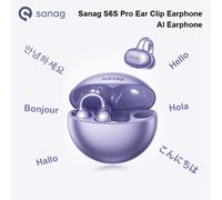Sanag S6S Pro AI Auricolare FreeClip Auricolare aperto Clip per l'orecchio Suono stereo 3D Bluetooth 5.3 OWS Cuffie sportive IPX4 Impermeabile