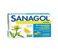 SANAGOL GOLA VOCE SENZA ZUCCHERO LIMONE 24 CARAMELLE