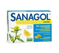 SANAGOL GOLA VOCE ERISMO LIMONE SENZA ZUCCHERO 24 CARAMELLE PHYTOGARDA