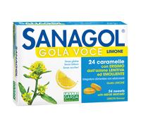 SANAGOL GOLA VOCE ERISMO LIMONE SENZA ZUCCHERO 24 CARAMELLE PHYTOGARDA