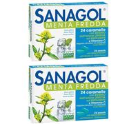 Sanagol Menta Fredda 2x24 pz Caramelle