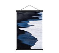 Sanauto B2 Cornici per Poster 50 CM, 50x70 50x100 Cornice Magnetica per Foto in Legno Cornice per Appendere Poster Kit da Appendere per Stampe su Tela Mappa (50cm, Nero, 1 Confezione)