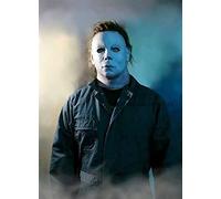 SaNavie Cartello di Halloween Horror Story - Michael Myers Tin Vintage Room Living Bar Garage Club Decorazione da parete in metallo per casa, bar, negozio, pub, caffè, garage, fattoria, giardino, 20,3