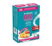 Sanavita B Vitamins B12 Advance 1000 mcg - 25 Compresse Solubili Gusto Mango - Integratore Alimentare con Vitamina B12 ad Alta Concentrazione - Supporto Metabolismo Energetico e Sistema Immunitario