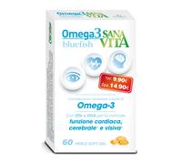 Sanavita Integratore Omega 3 BlueFish per la funzione cardiaca 60 capsule