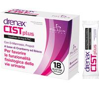 Drenax Forte Cist Plus Integratore Alimentare per Funzione Urinaria e contro le Cistiti, 18 Stick pack, 03723