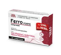 Sanavita Ferro Forte Integratore Alimentare con Ferro Alto dosaggio, Vitamina C,