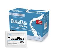 Sanavita MucoFlux 600 mg - Integratore Alimentare con N-Acetilcisteina e Vitamina C - 14 Bustine Gusto Arancia - Contribuisce alla Normale Funzione del Sistema Immunitario