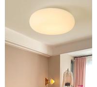 SANBDDLYY 12 pollici bianco rotondo armadio luce LED montaggio a incasso plafoniera latte ragazze camera da letto plafoniera nordico moderno corridoio apparecchio di illuminazione for scale camera dei