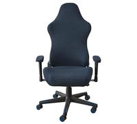 SANBDDLYY Coprisedia da Gaming Elasticizzato, Ergonomico for Sedia Gioco, Fodera for Ufficio con Braccioli e Schienale, Copri for Computer, Senza, Nero(Navy Blue)