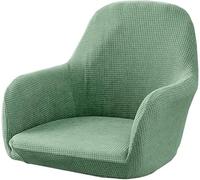 SANBDDLYY Coprisedie Elasticizzati Impermeabili Set da 6/4/2 Pezzi, Bar/Pranzo con Copribraccioli Coprisgabelli Bar Alti Braccioli Girevoli Moderni Mid-Century(Green,4PCS)