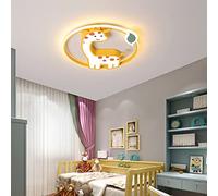 SANBDDLYY Giraffa Lampada da Soffitto Lampadario for Camera da Letto for Bambini, Arredamento Moderno for Interni Apparecchi di Illuminazione a LED Luce a 3 Colori Dimmerabile Vicino alla Plafoniera L