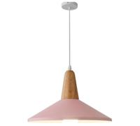 SANBDDLYY Lampada a Sospensione in Ferro Stile Nordico Semplice, Lampada a Sospensione a Testa in Legno, Apparecchi di Illuminazione Regolabili a Filo da 48 Pollici Soffitto Alto, for Soggiorno Sala d