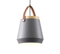 SANBDDLYY Lampada a sospensione minimalista nera - Apparecchio di regolabile per isola cucina e sala da pranzo Compatibile con E26/27, stile rustico, perfetto per soggiorno camera letto(A Gray)