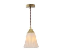 SANBDDLYY Piccola Lampada a Sospensione in Ceramica Bianca, Illuminazione a Sospensione Moderna Rustica in Stile Nordico, Lampada a Sospensione Minimalista Personalizzata, Lampadario a Soffitto Sempli