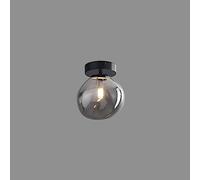 SANBDDLYY Plafoniera Industriale Vintage a Globo Lampada da Soffitto in Vetro Ambrato Grigio Fumé Nero Sfera Irregolare Piccolo Corridoio Vicino alla Plafoniera for Portico Ingresso Fattoria (Color :