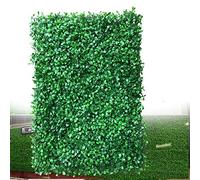 SanBouSi Lotto da 12 piante murali artificiali - Protezione UV - Siepe artificiale - Pavimentazione a prato - Tappeto verde - 40 x 60 cm