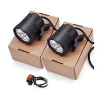 SANCAK Fari Per Motociclette Per KLX 150 250 KLX250 450R Per KDX 125/250 Moto HA CONDOTTO Luce 9-48V Faro Ausiliario Guida DRL Fendinebbia 60W(2 Pieces)