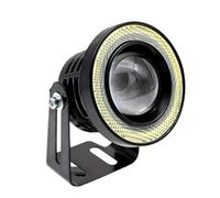 SANCAK Lampada Fendinebbia Fari Impermeabili Corsa Diurna Luce Indicatori Direzione Tronco Led Auto COB DRL 12V Angel Eyes Faretti Fendinebbia(Pink-Angel Eye,1 piece)